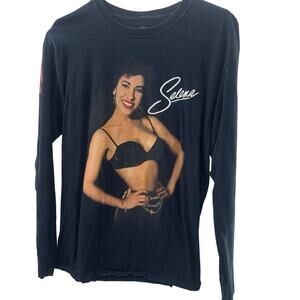 Selena Long Sleeve T-shirt Black Medium
